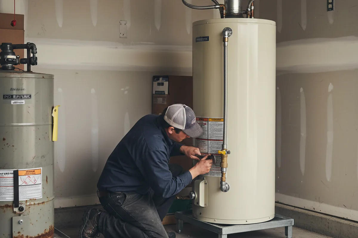 Water heater and shutoff valve replacement in Hood River